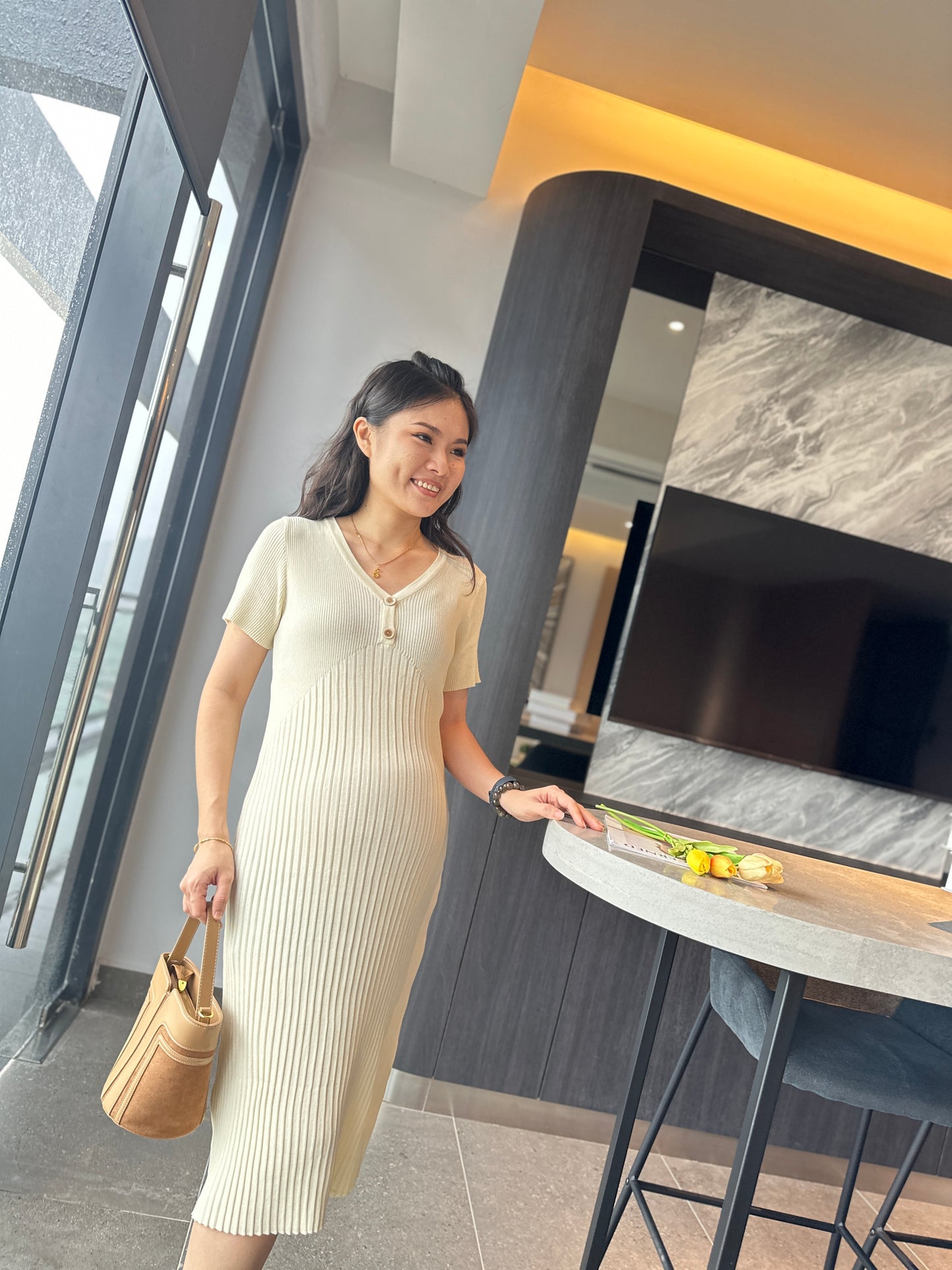 Donna Fitted Knits Dress