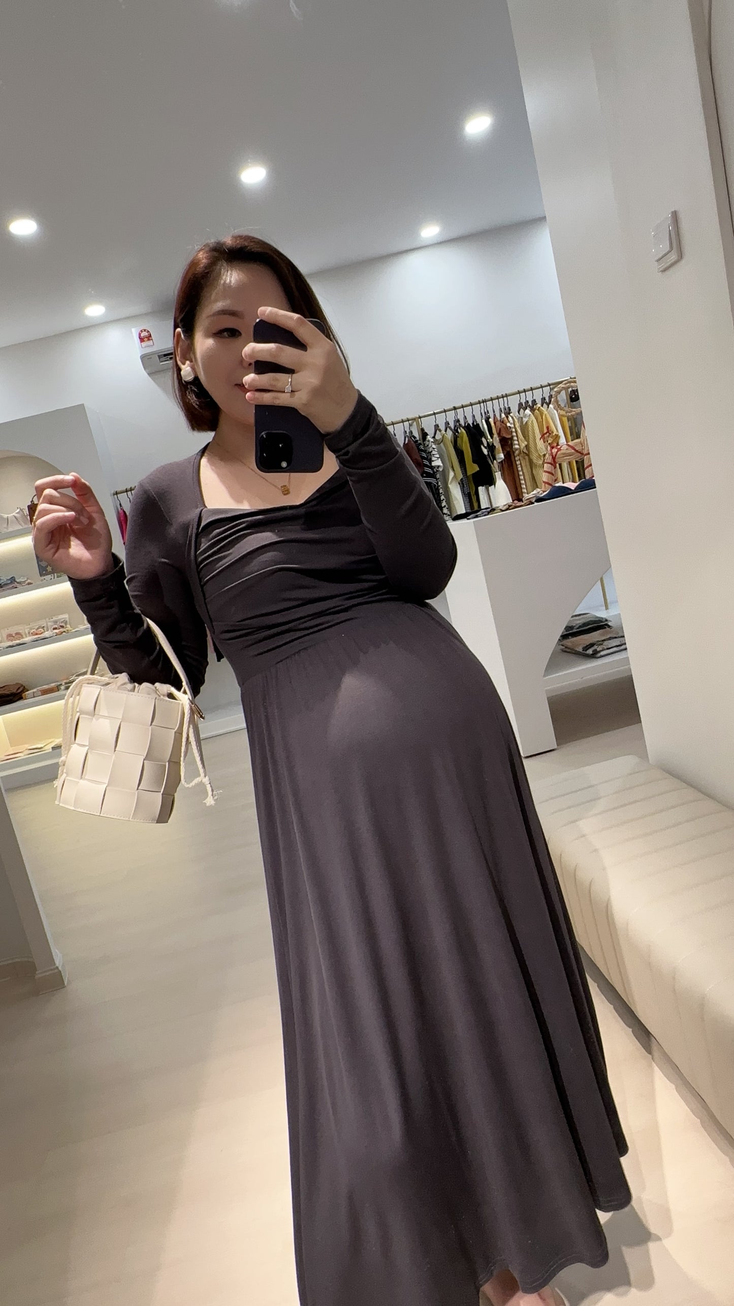 Yennis French Long Dress