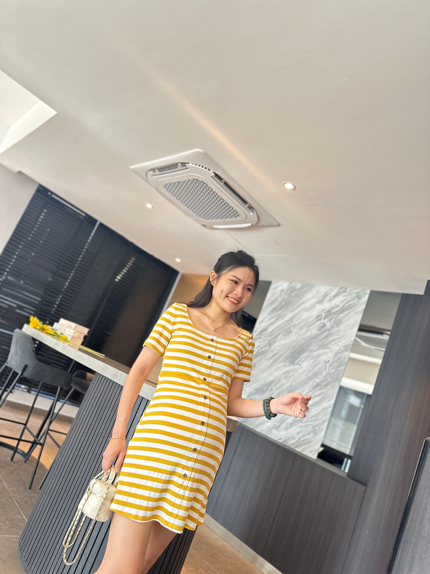 Lovince Lydia Stripes Stretchable Dress
