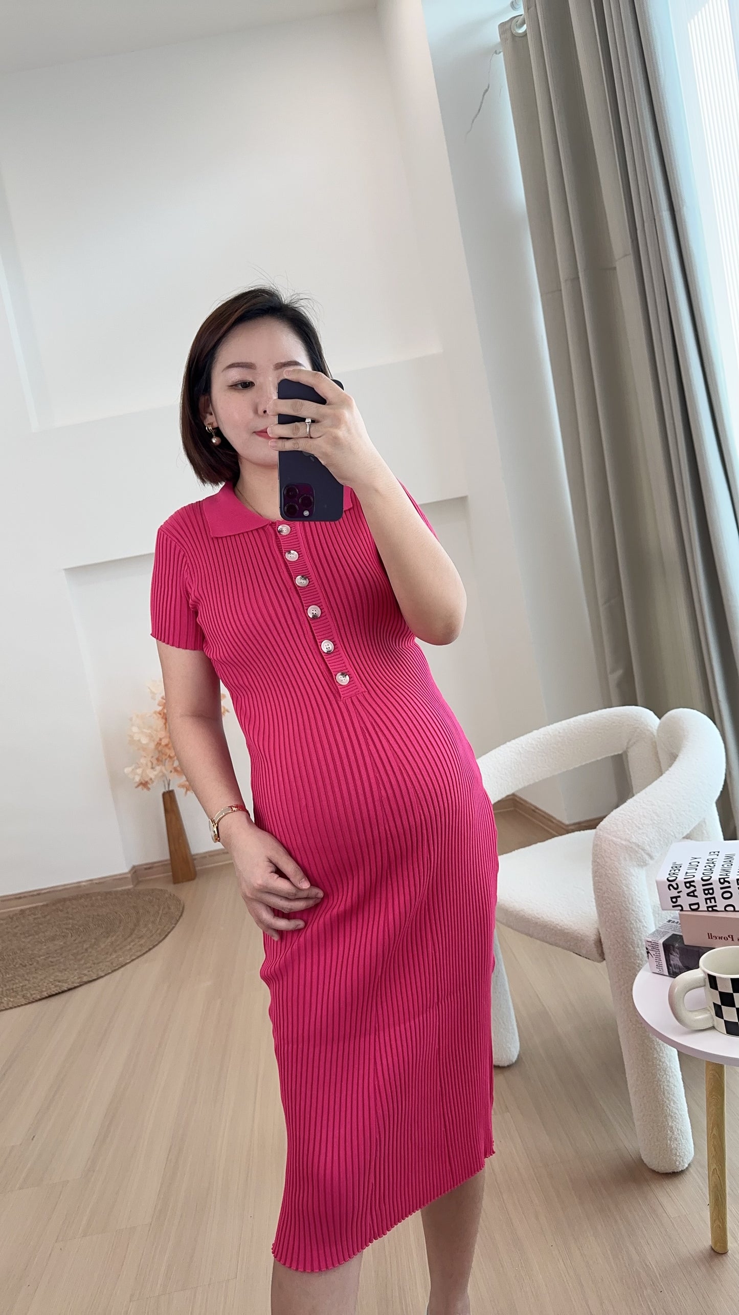 Yuna Knits Fitted Dress