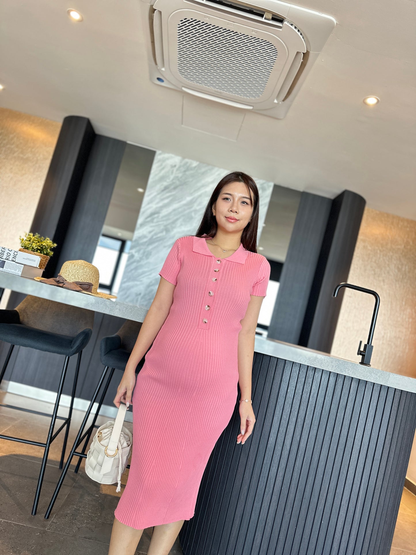 Yuna Knits Fitted Dress