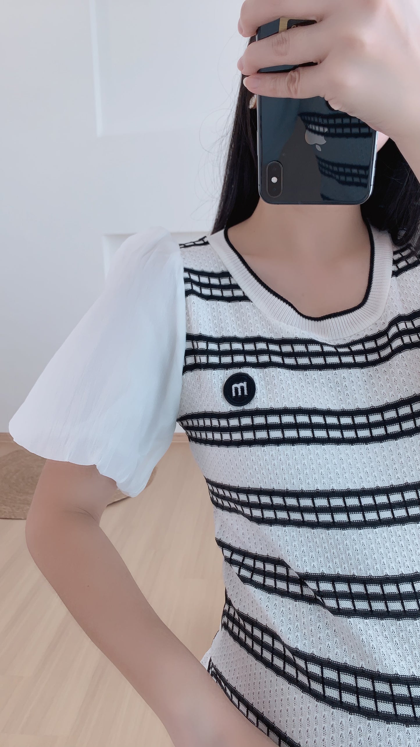 Terra Knits Puffy Sleeves Dress