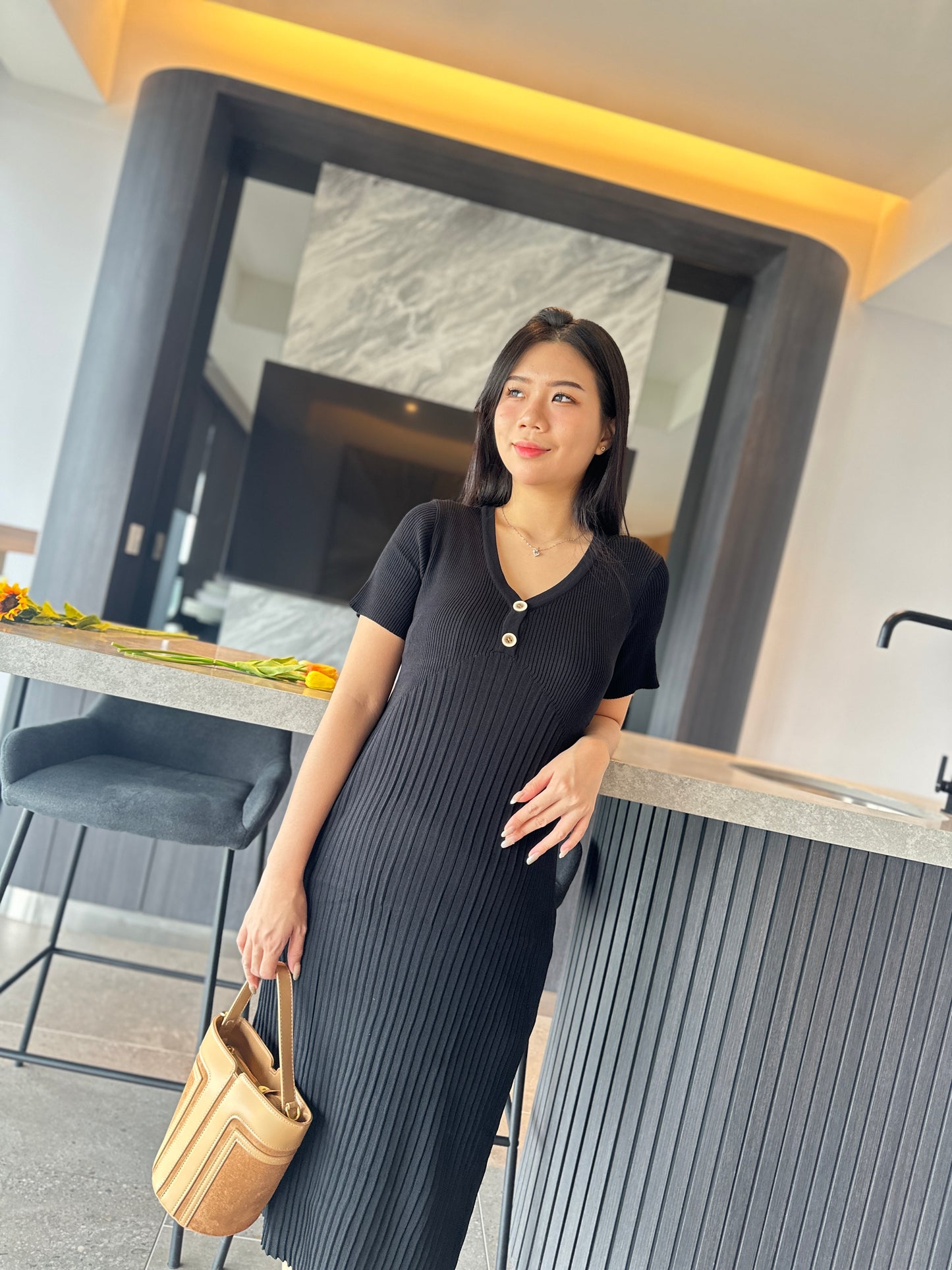 Donna Fitted Knits Dress