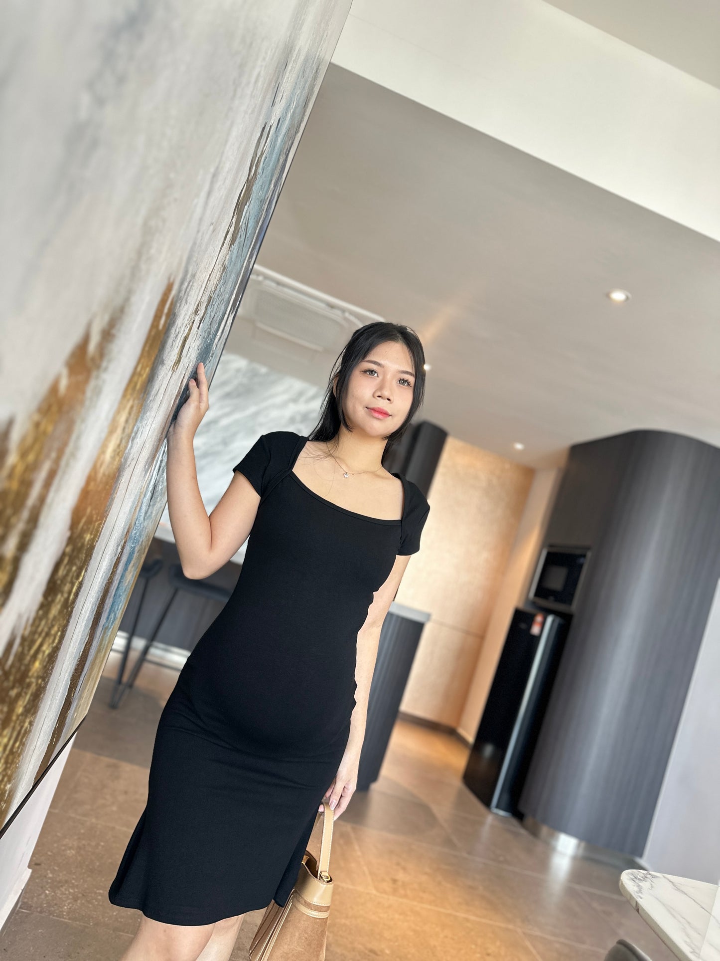 Melanie Fitted Cotton Dress
