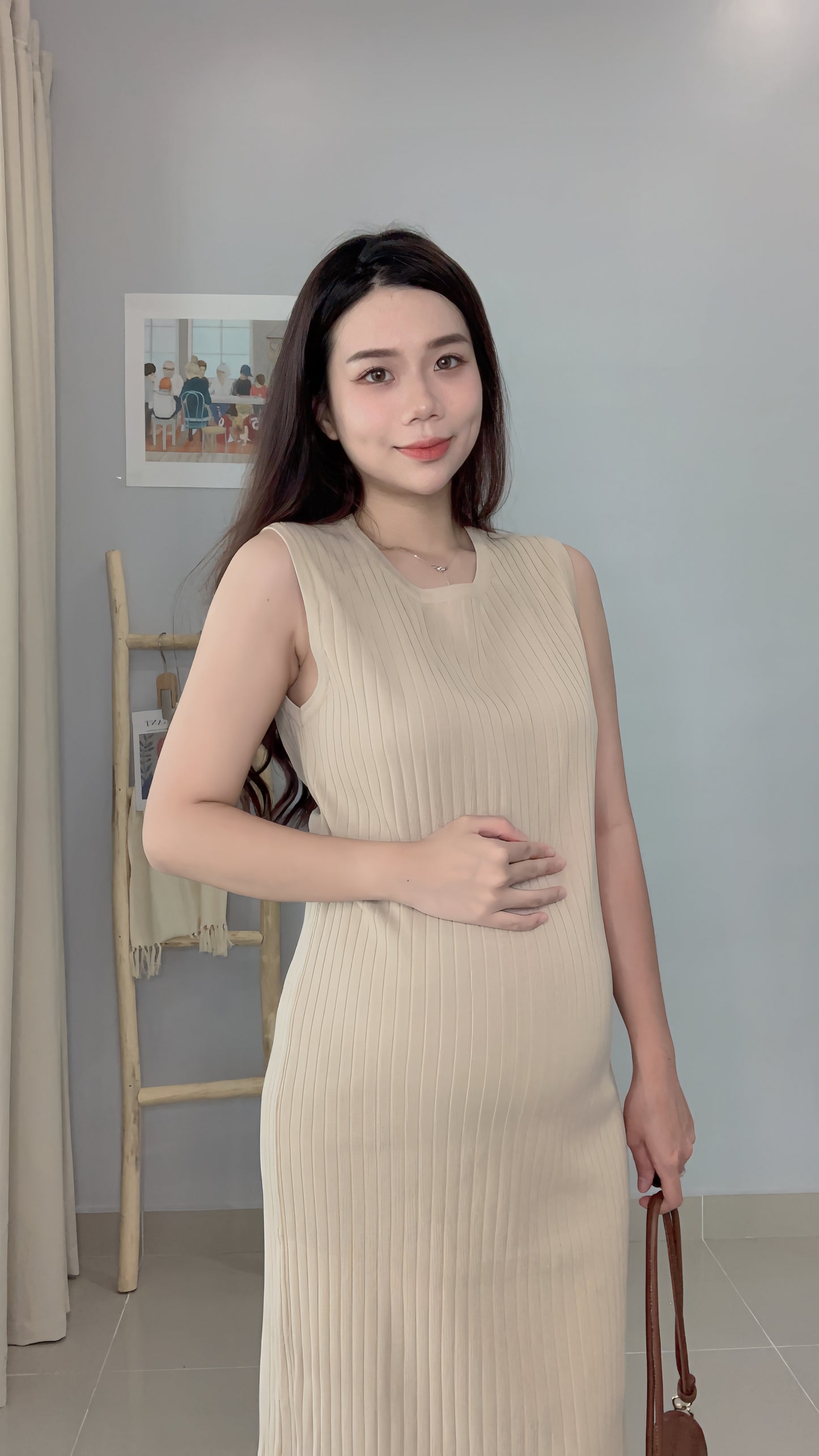 Luna-elle Sleeveless Knitted Dress