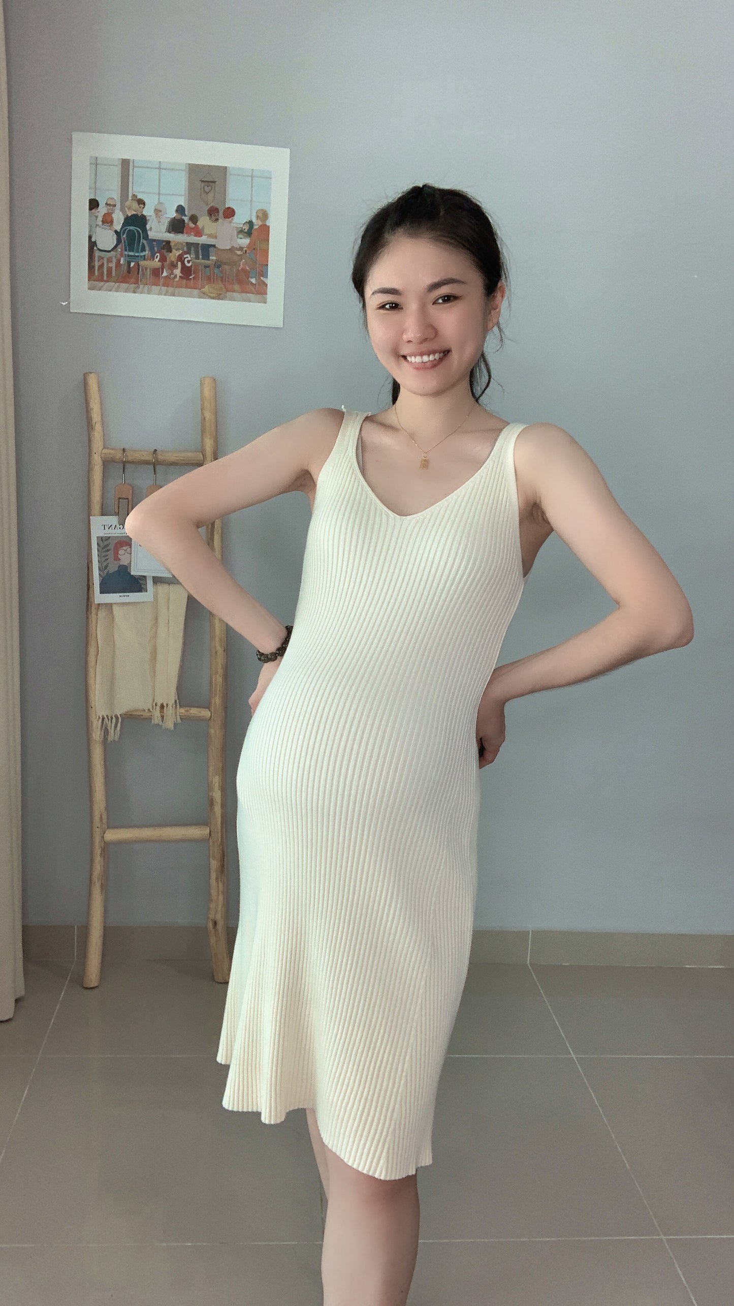 Lovince-Avyya Midi Knitted Dress