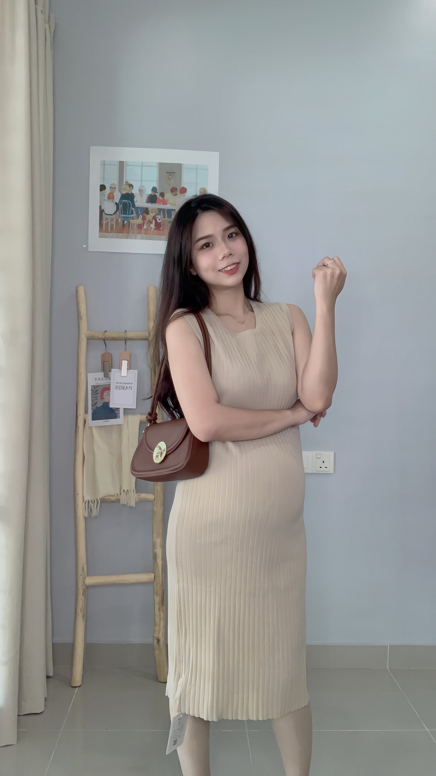 Luna-elle Sleeveless Knitted Dress