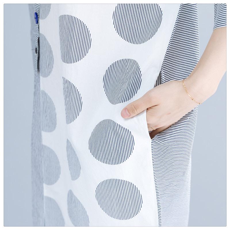 Ethor Navy Blue Collar Dress