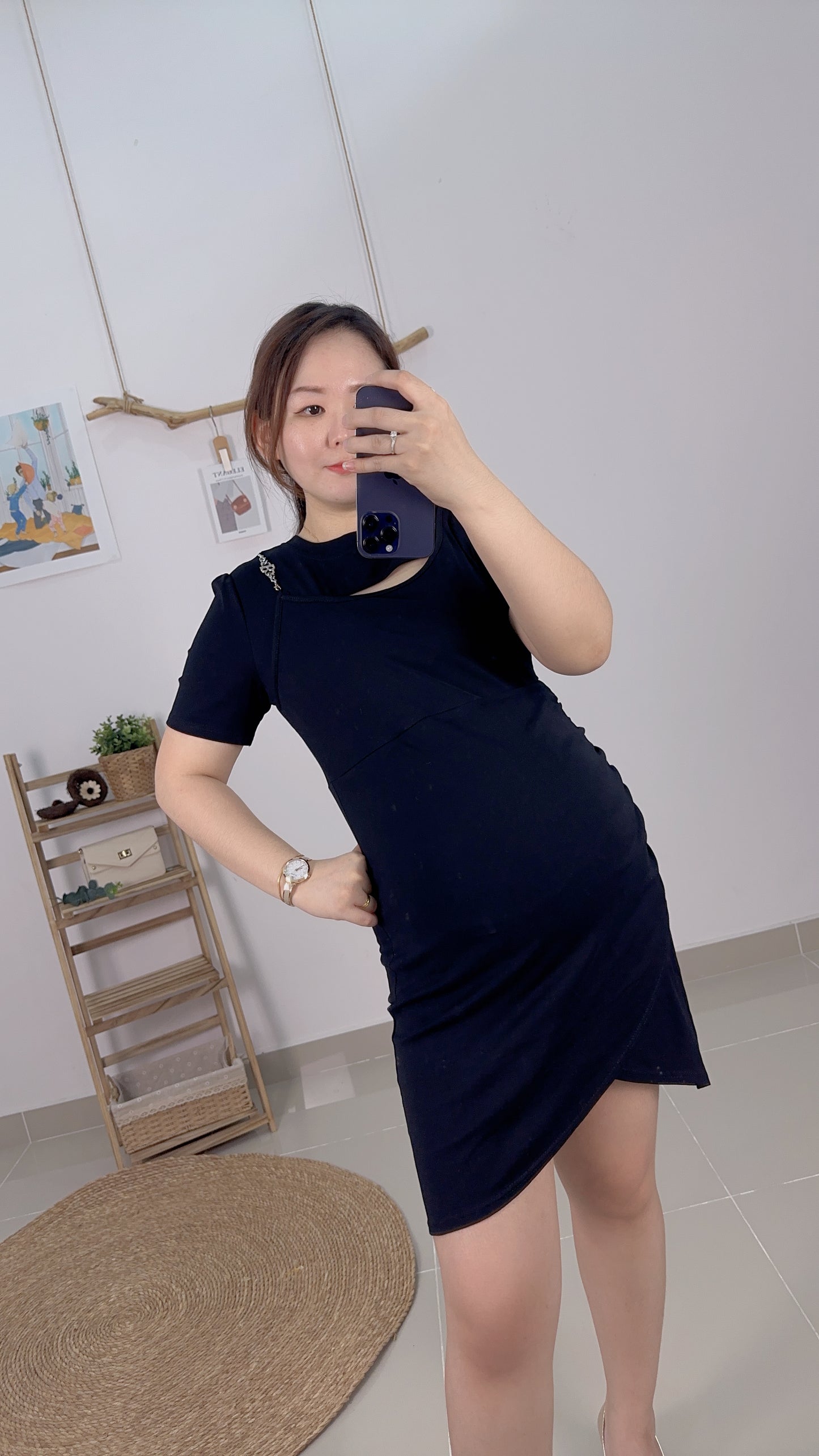 Lovince-Eli Sleeved Fitted Dress