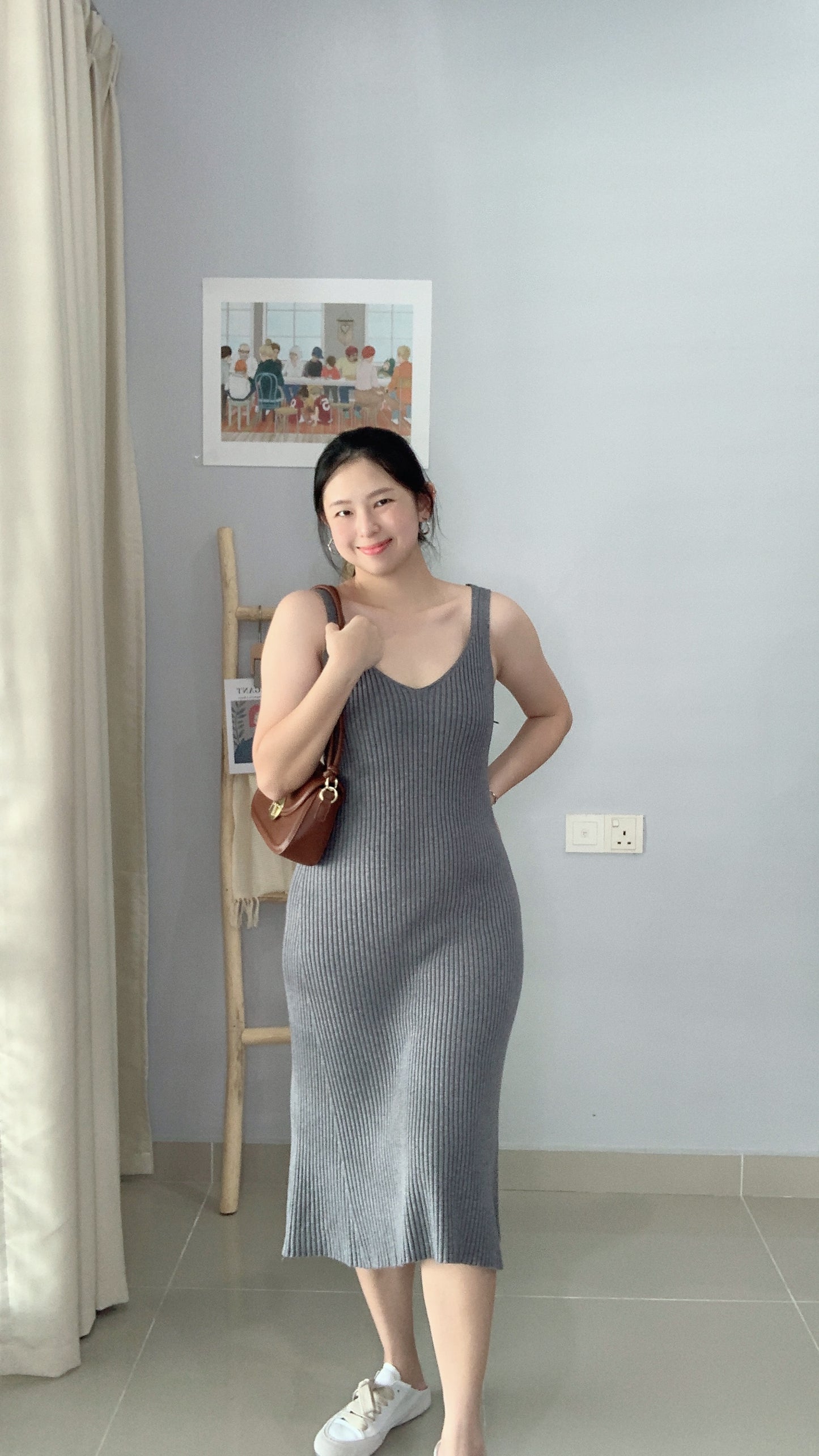 Lovince-Avyya Midi Knitted Dress