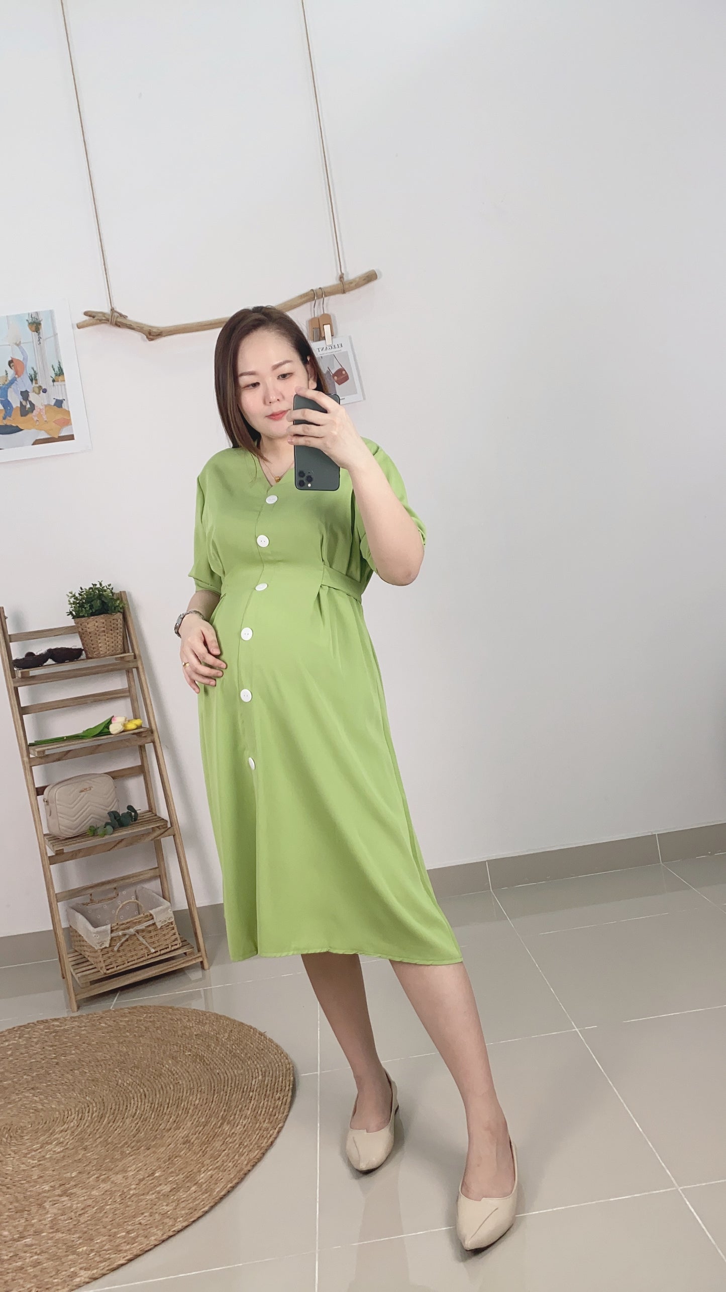 Leena Belted Tie Dress