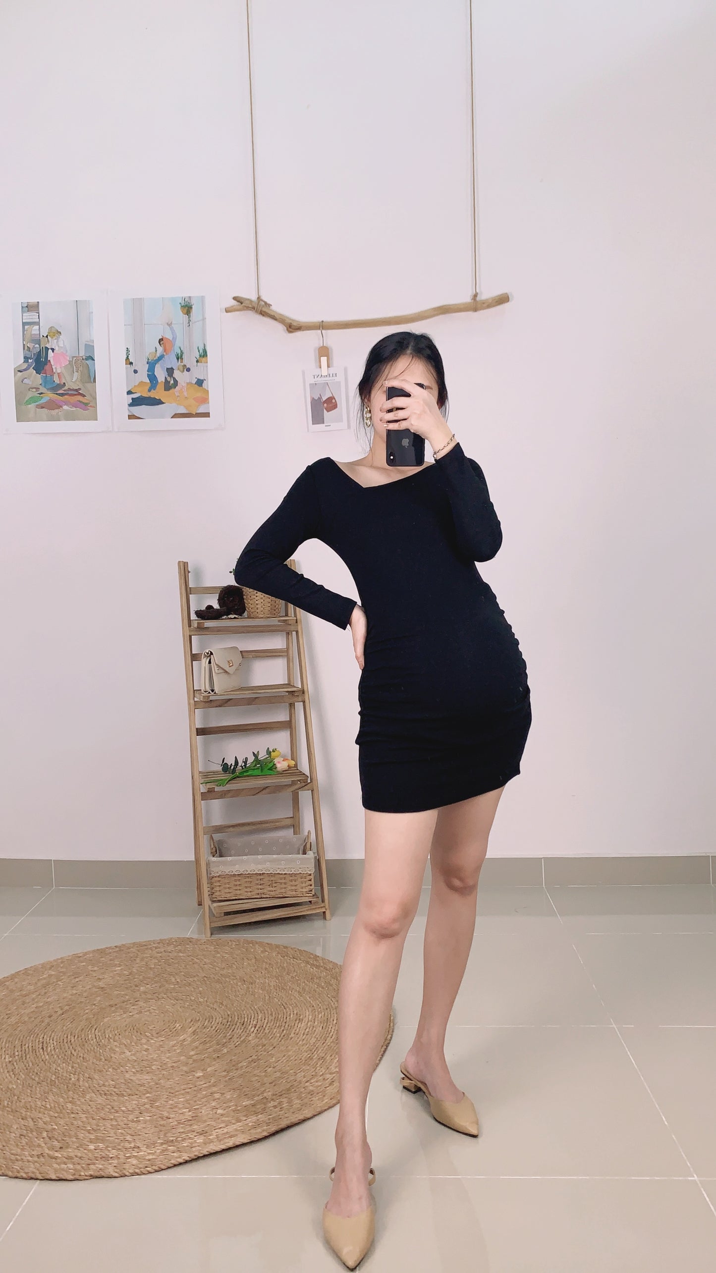 Jannel Cotton Fitted Dress