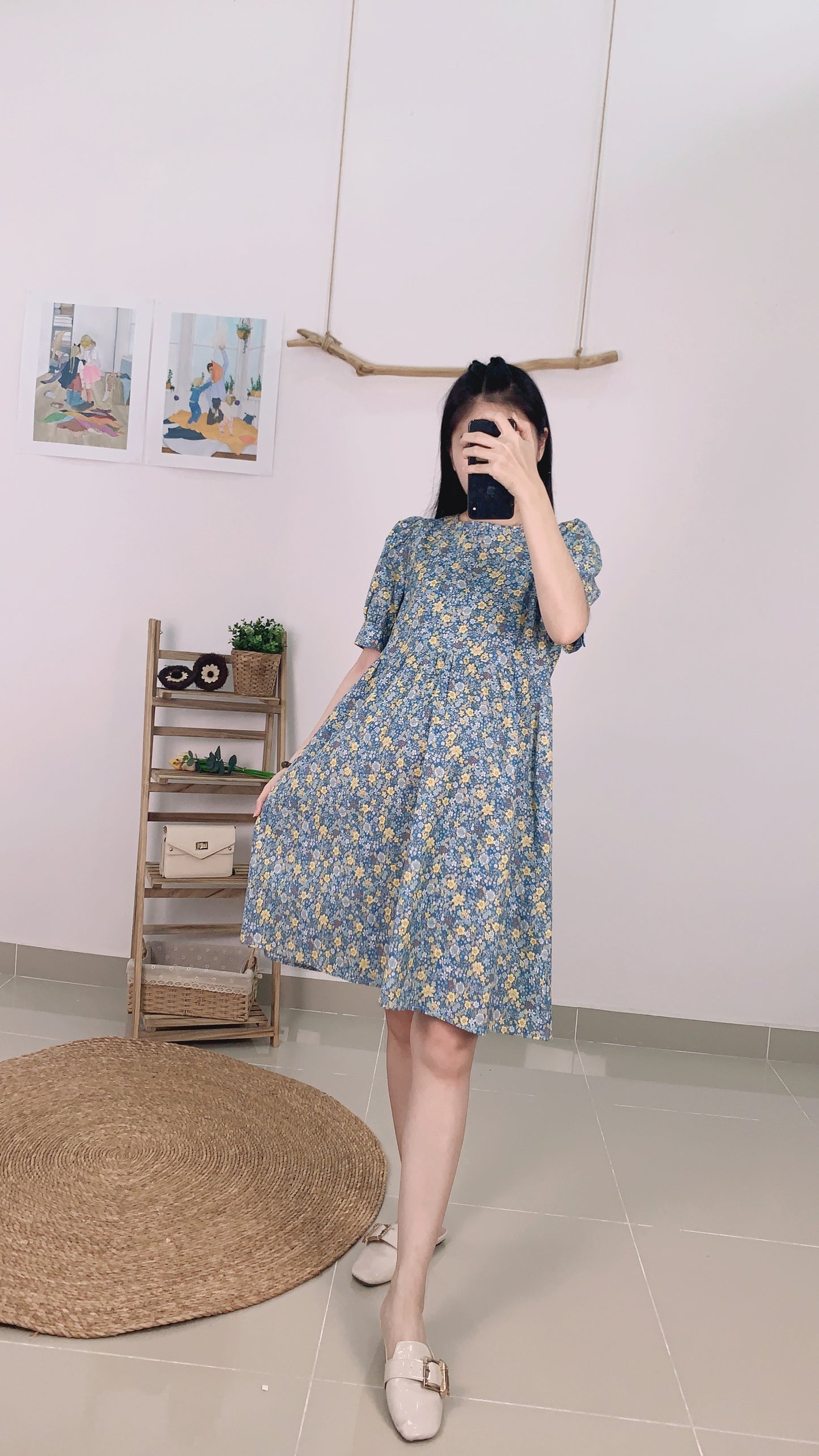 Rosanne Floral Glowy Loose Dress