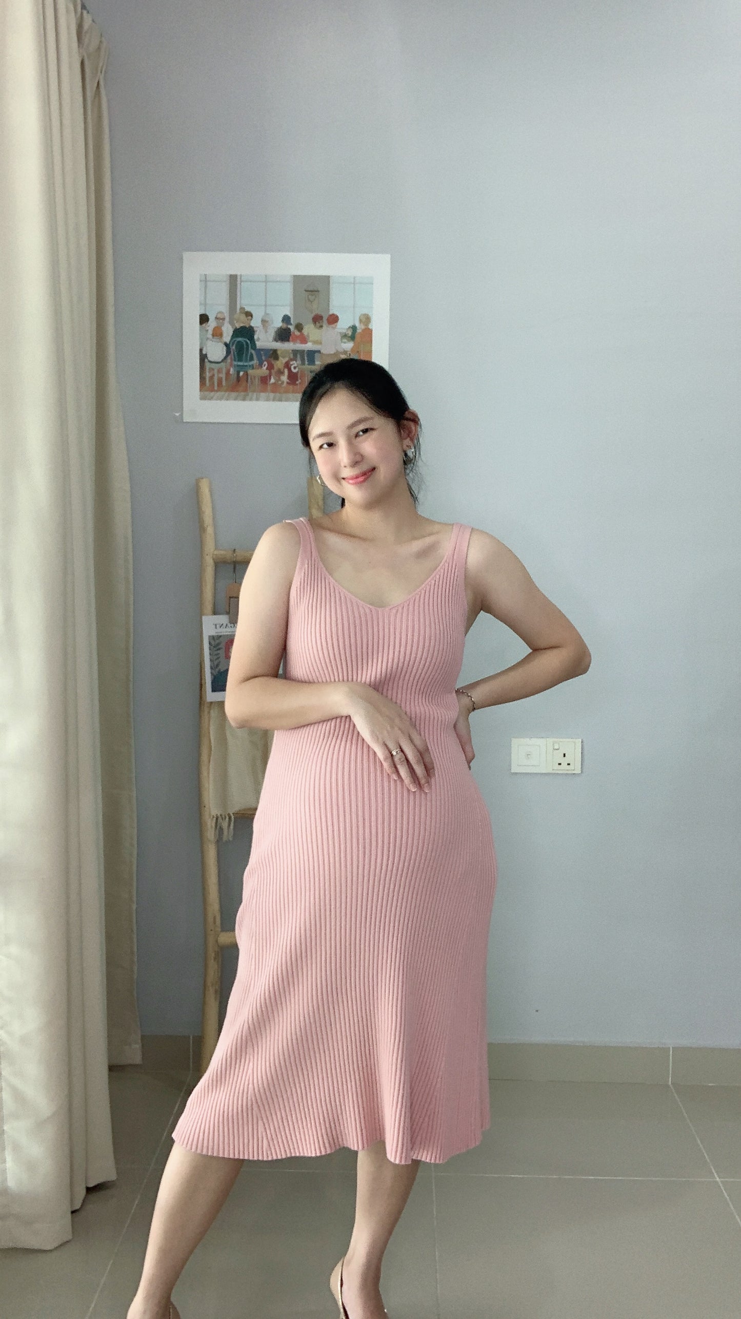 Lovince-Avyya Midi Knitted Dress