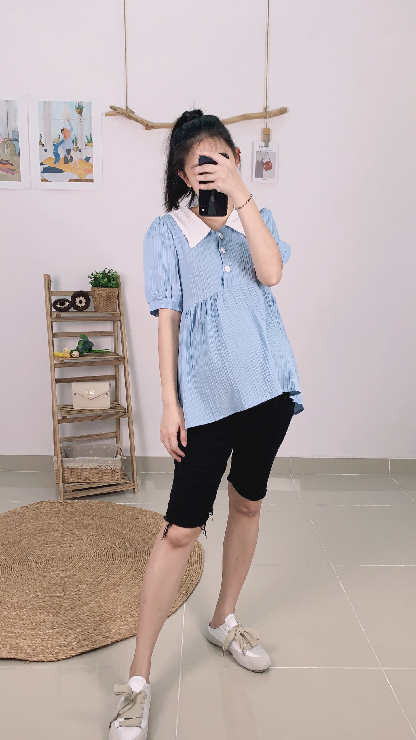 Xylia Front Button Blouse