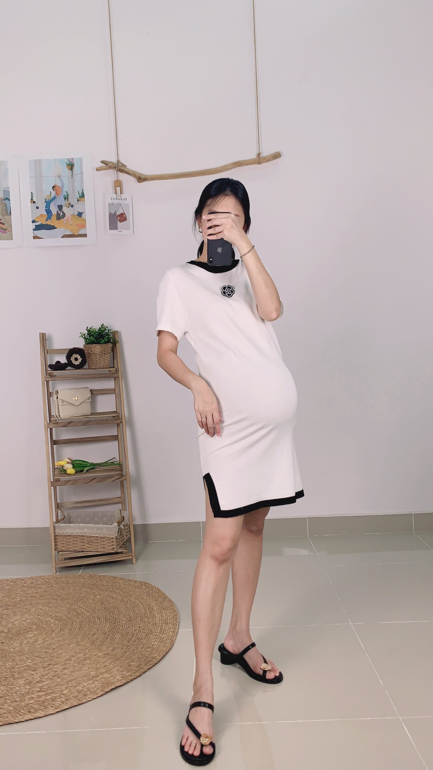 Noos Plain Knitted Knits Dress