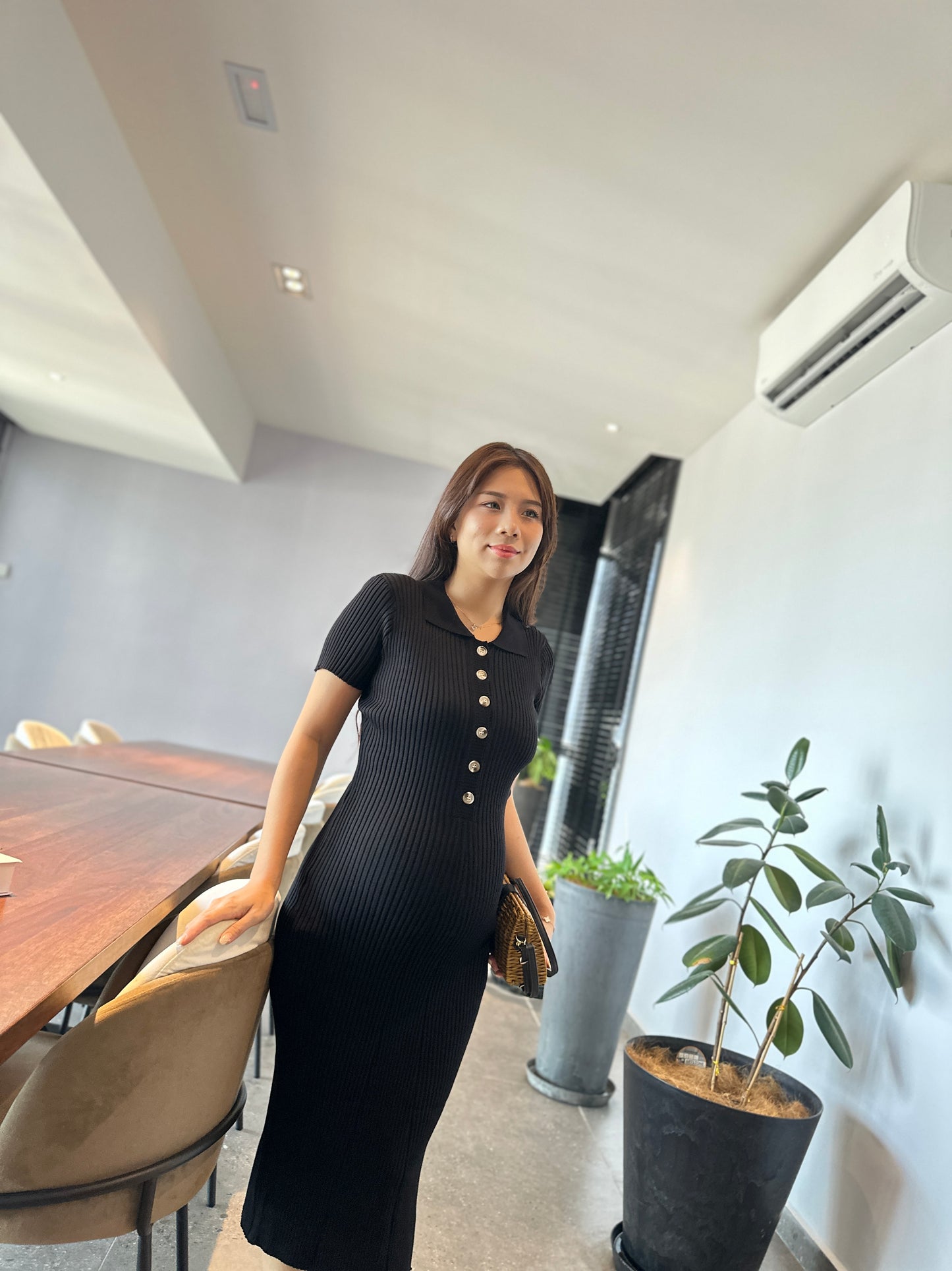 Yuna Knits Fitted Dress