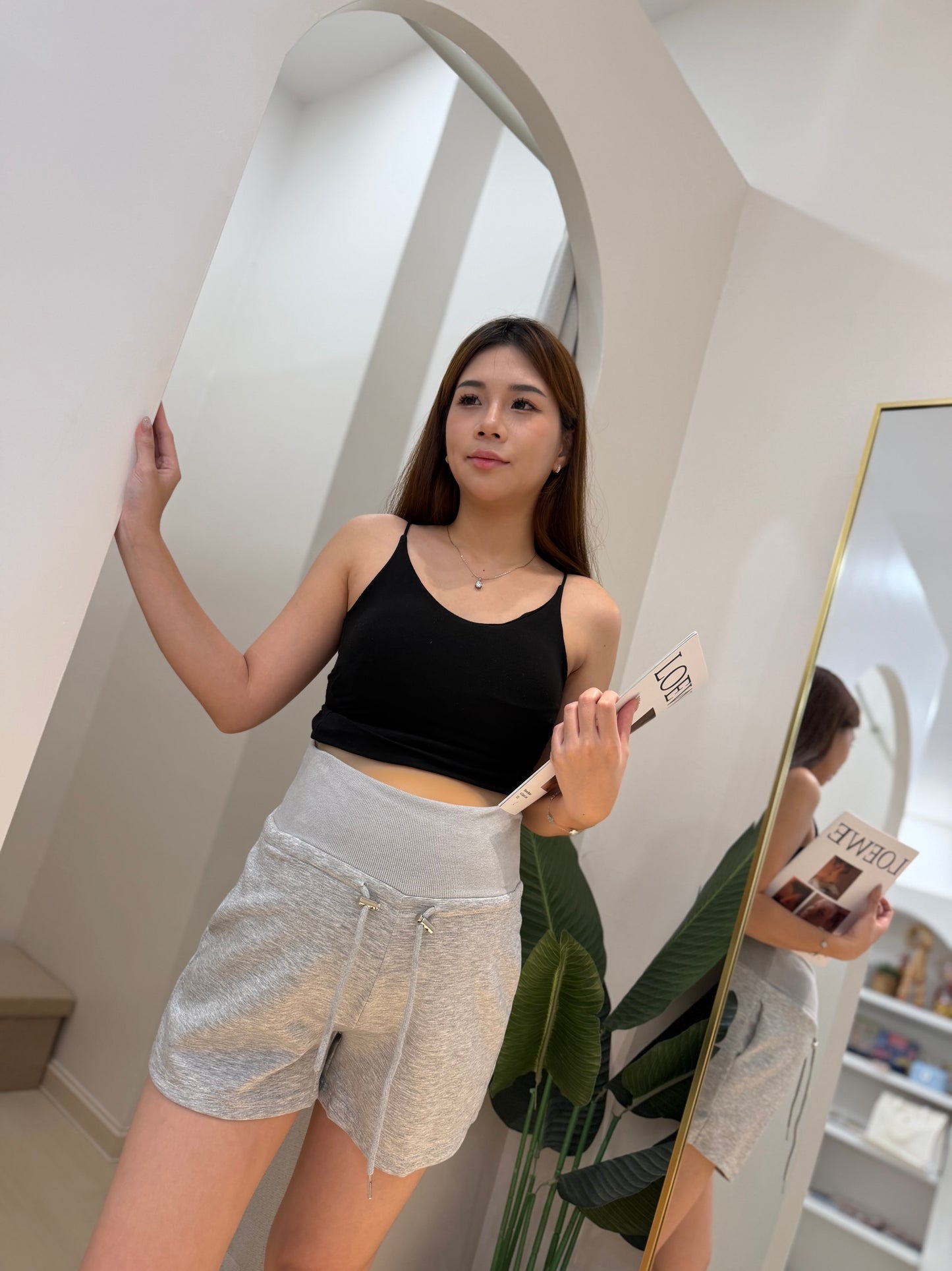 Nayla Cotton Maternity Lounge Shorts