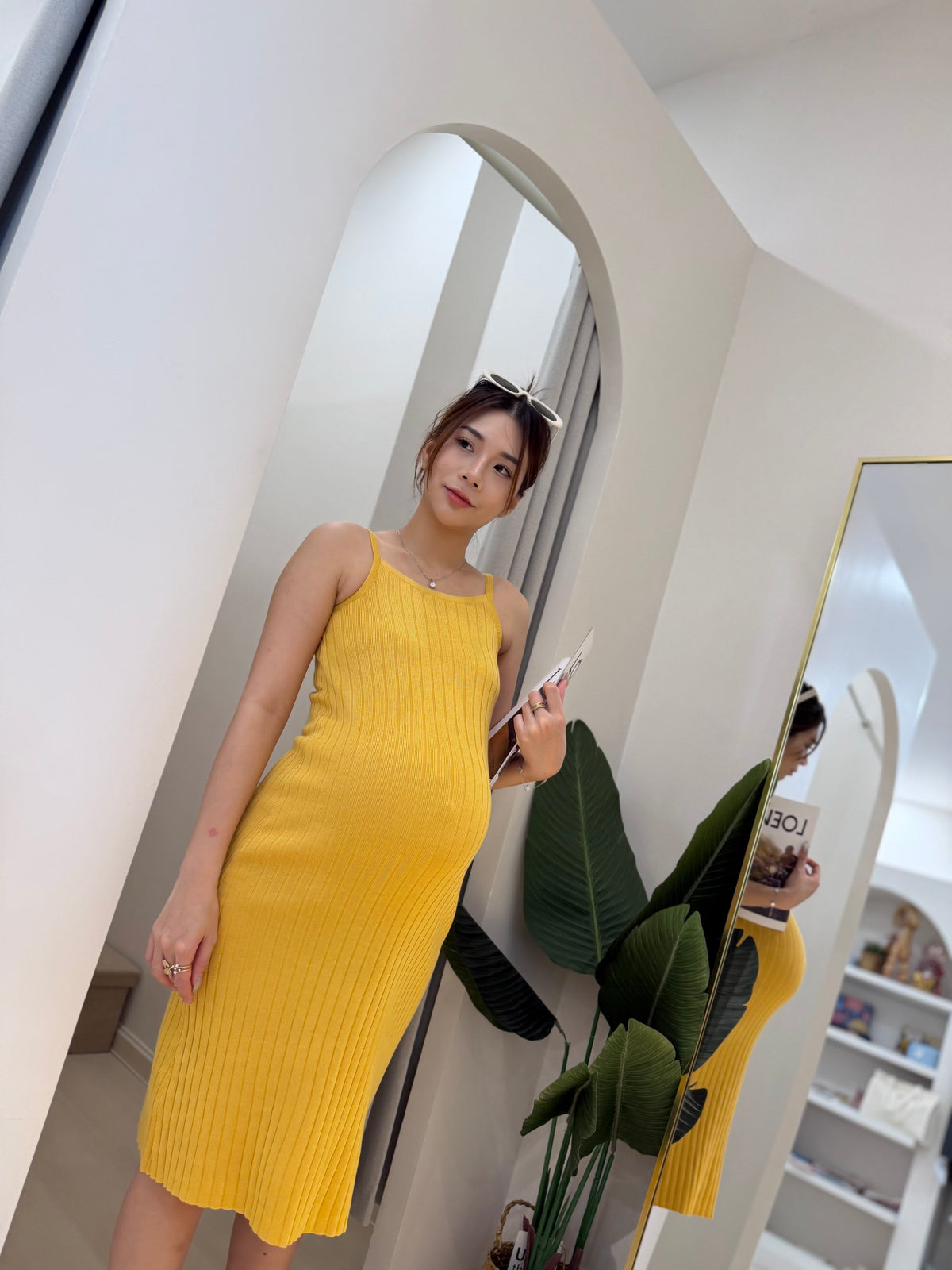 Hettie Ribbed Knit Dress