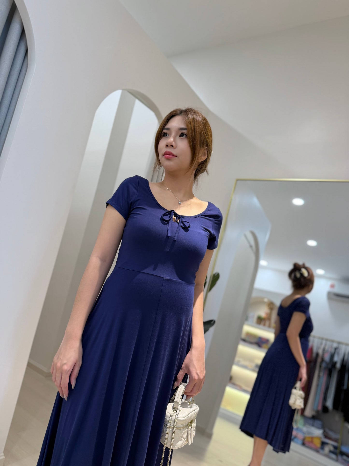 Sophia Fit & Flare Modal Dress
