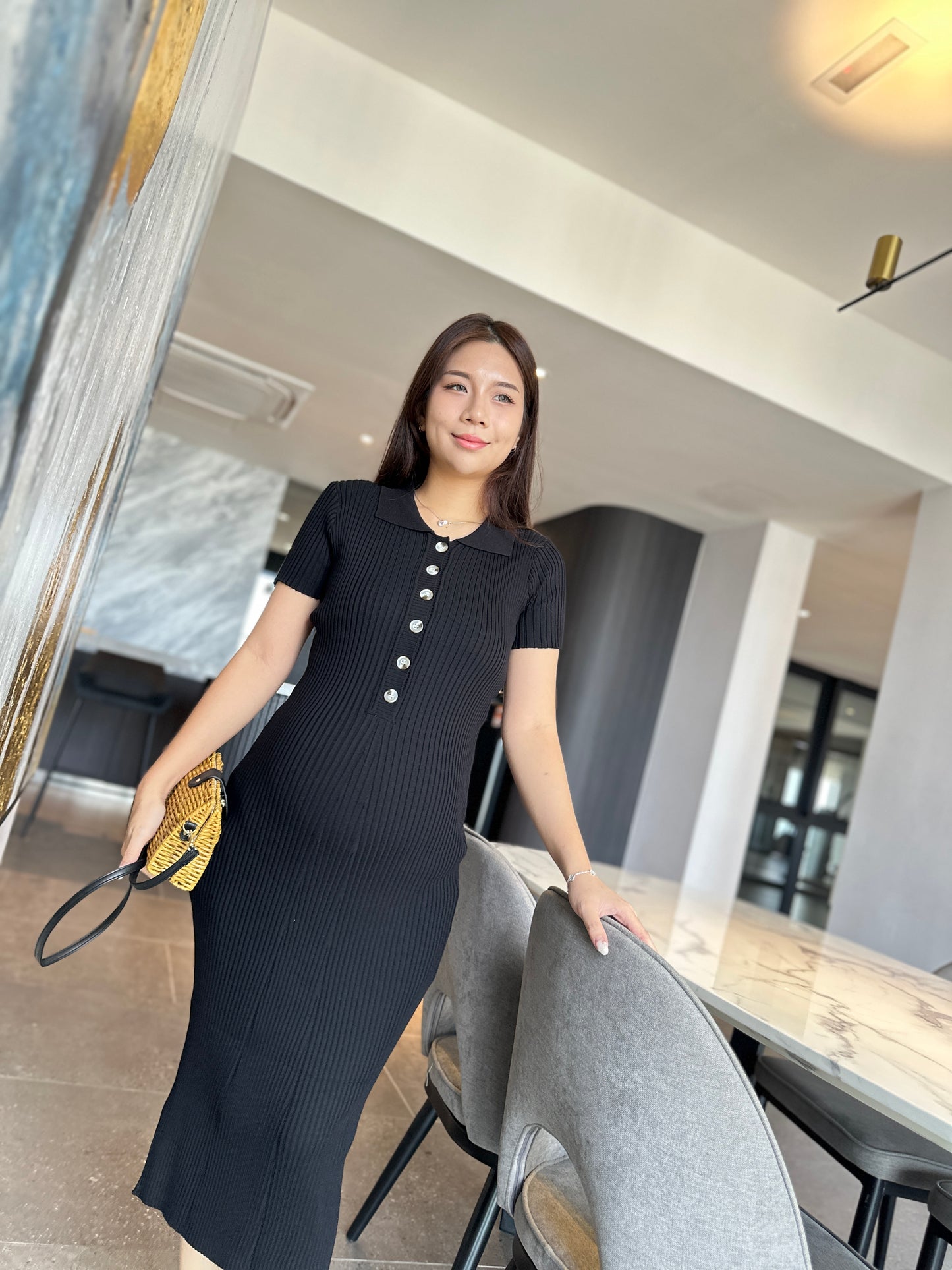 Yuna Knits Fitted Dress