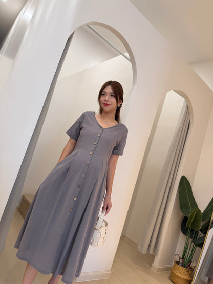 Zenna Flow Button Dress