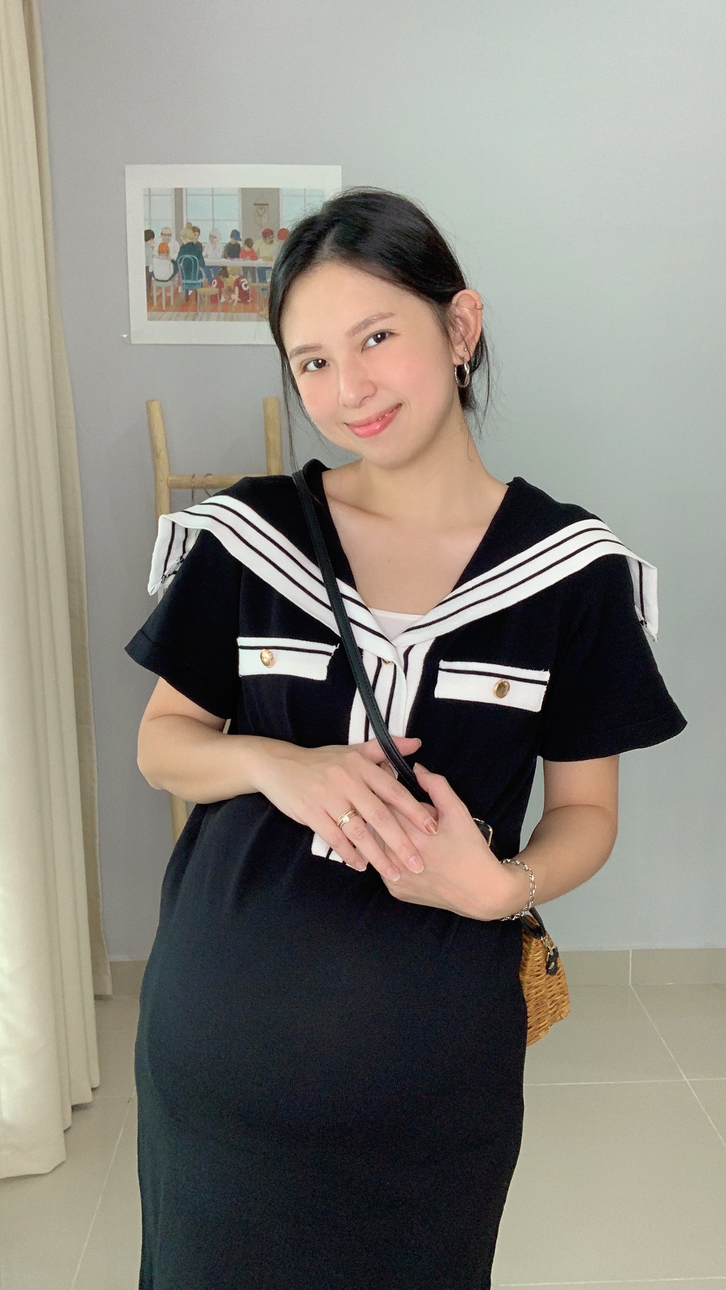 Hera Sailor-Stretch Knits Dress