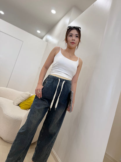 Zoee Wide-Leg Denim Pants