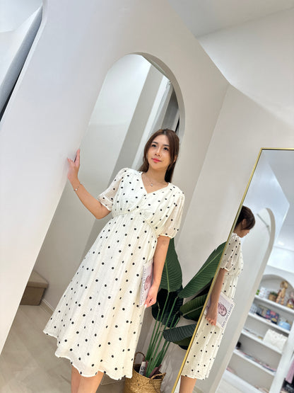 Hazie Polka Flowy Dress