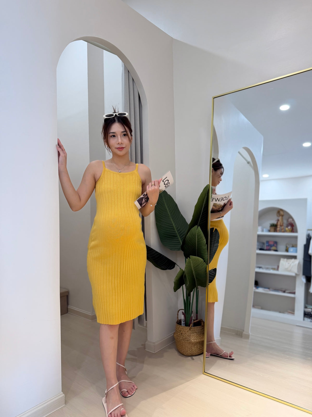 Hettie Ribbed Knit Dress
