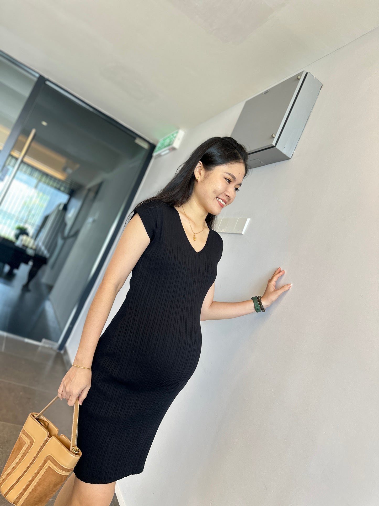 Viion Fitted Knits Dress