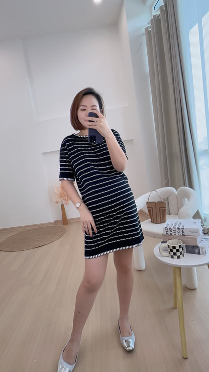 Diorlyn Stripes Knits Dress