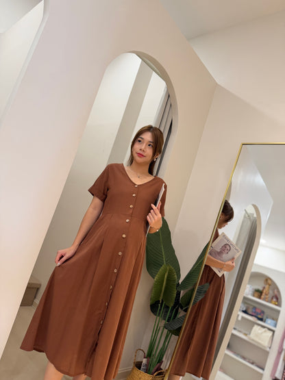 Zenna Flow Button Dress