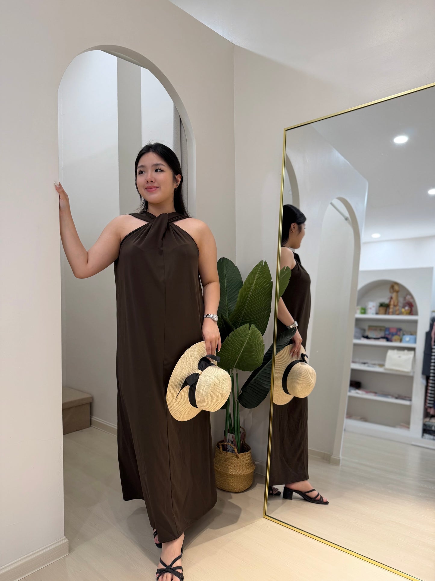 Kolyn Halter Maxi Dress