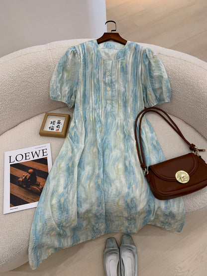 Ellis Airy Flow Chiffon Maxi Dress