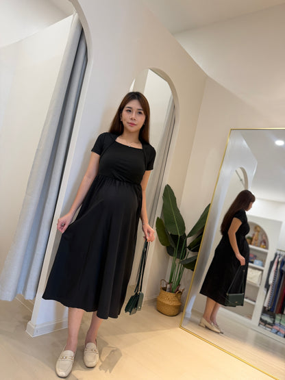 Celine Square Neck Midi Dress