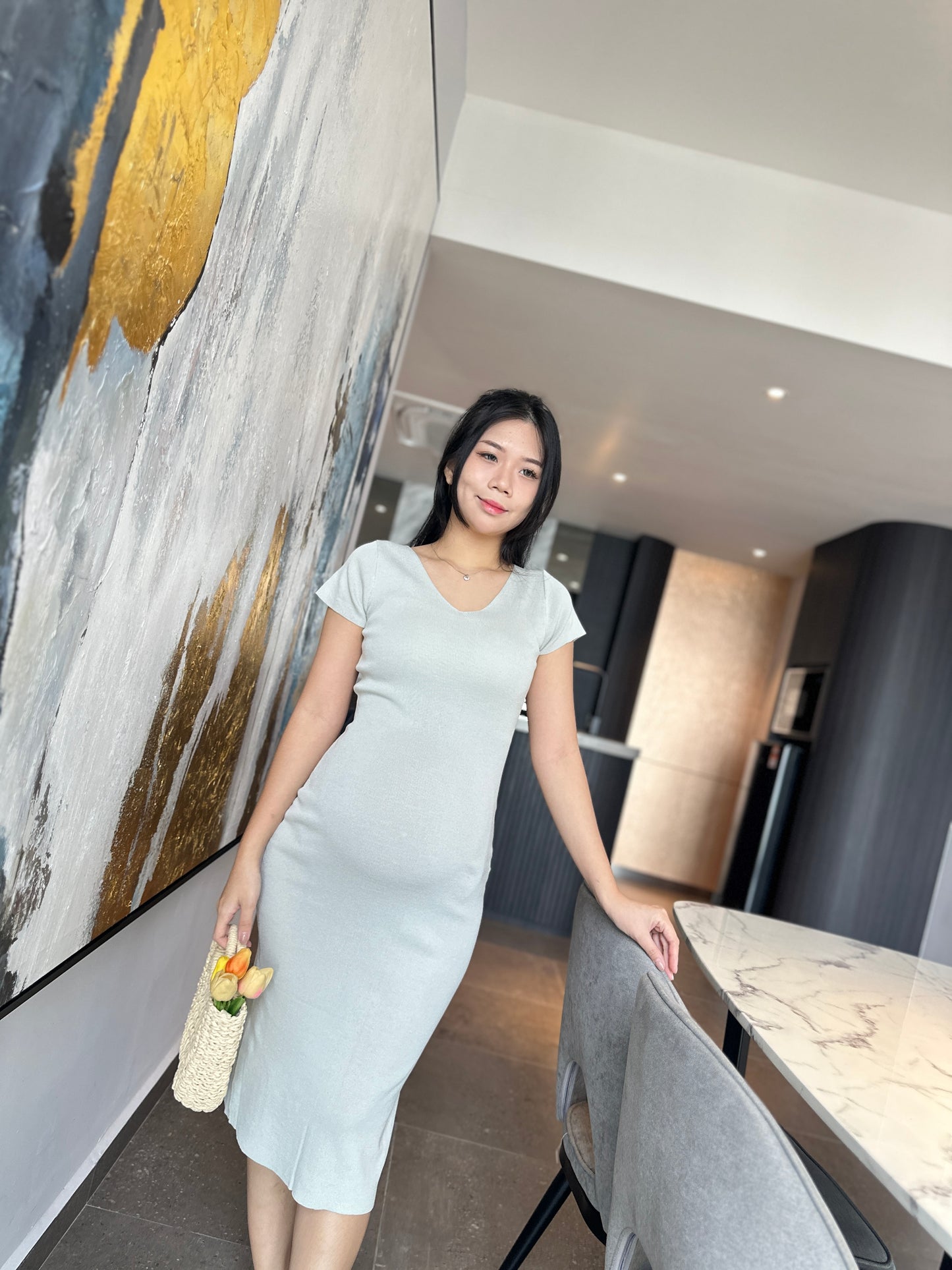 Daphne Fitted Knits Dress