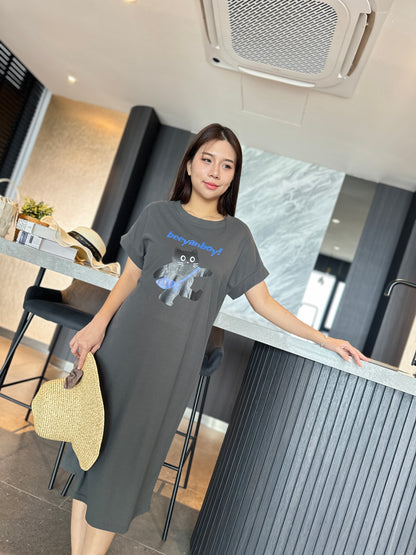 Gill Meow Comfy Tee Dress