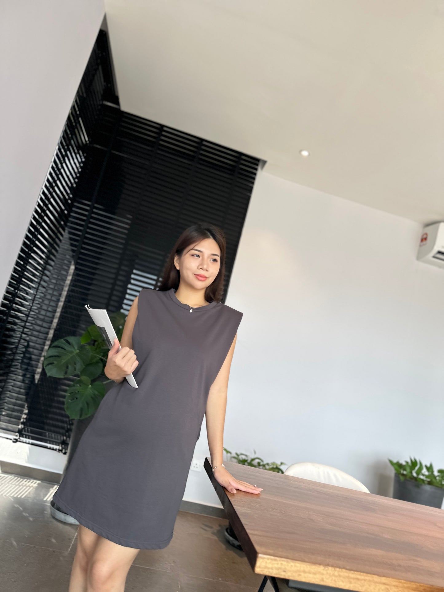 Eliah Sleeveless Cotton Dress