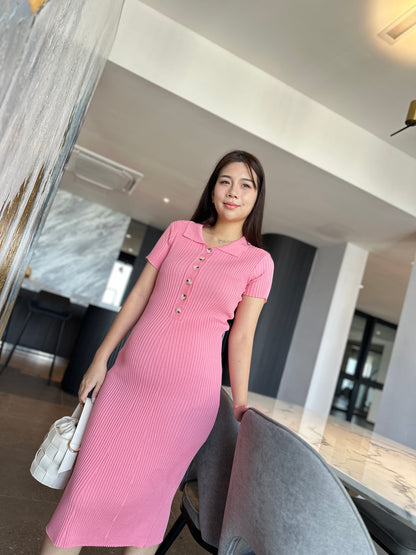 Yuna Knits Fitted Dress