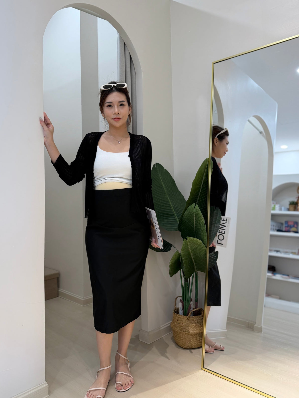 Solene Maternity Midi Skirt