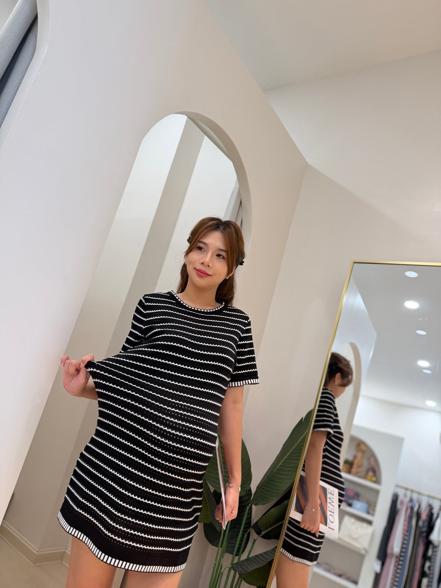 Diorlyn Stripes Knits Dress
