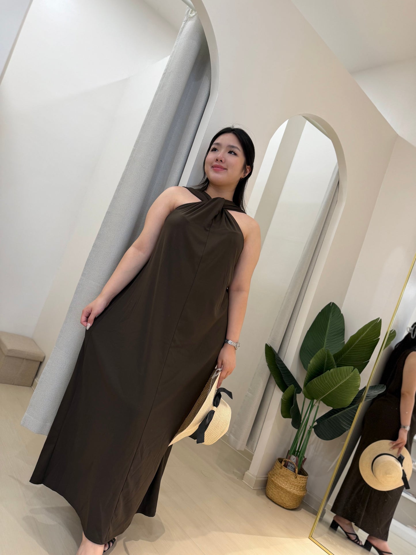 Kolyn Halter Maxi Dress