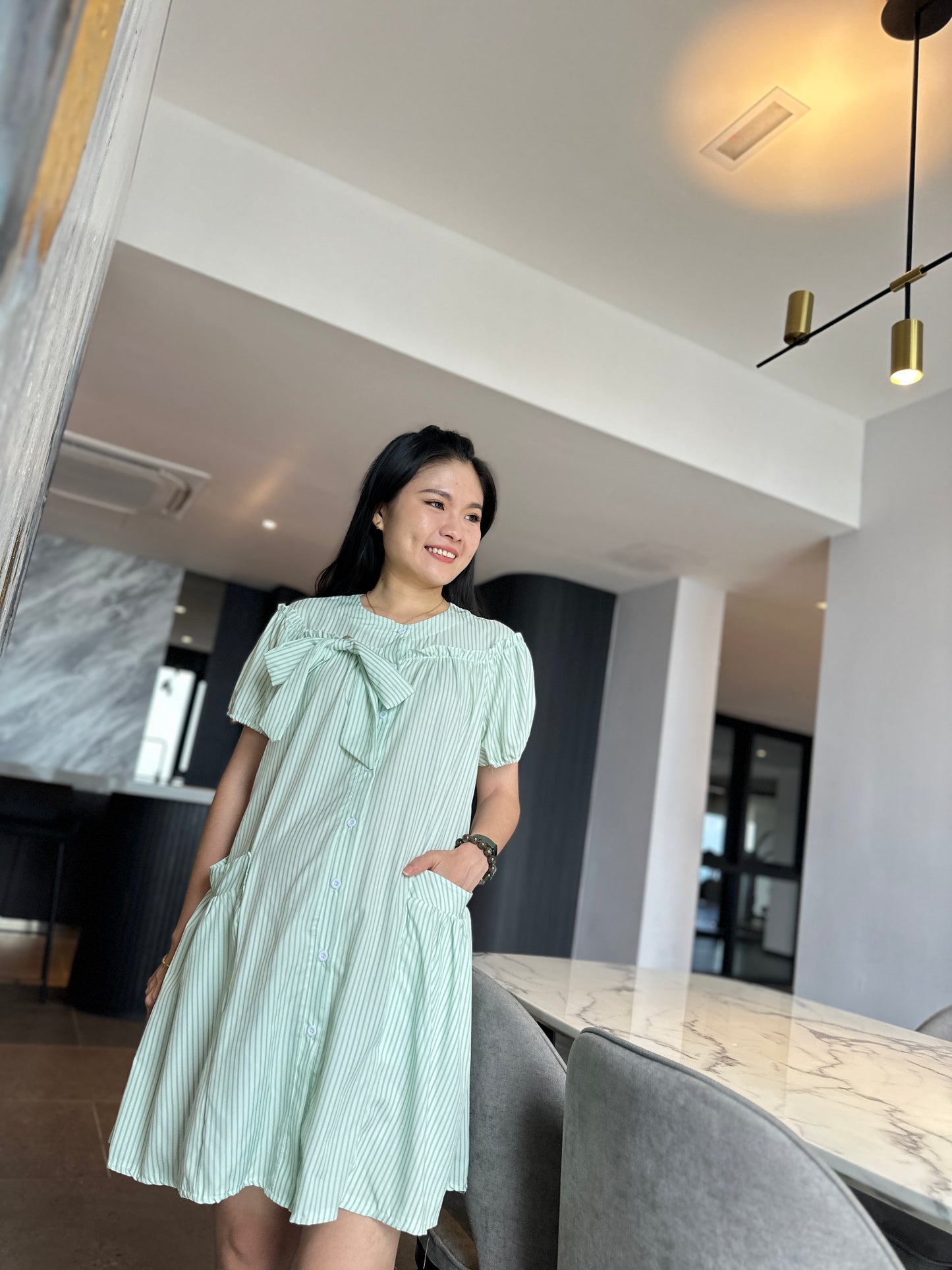 Ziva Stripes Loose Dress