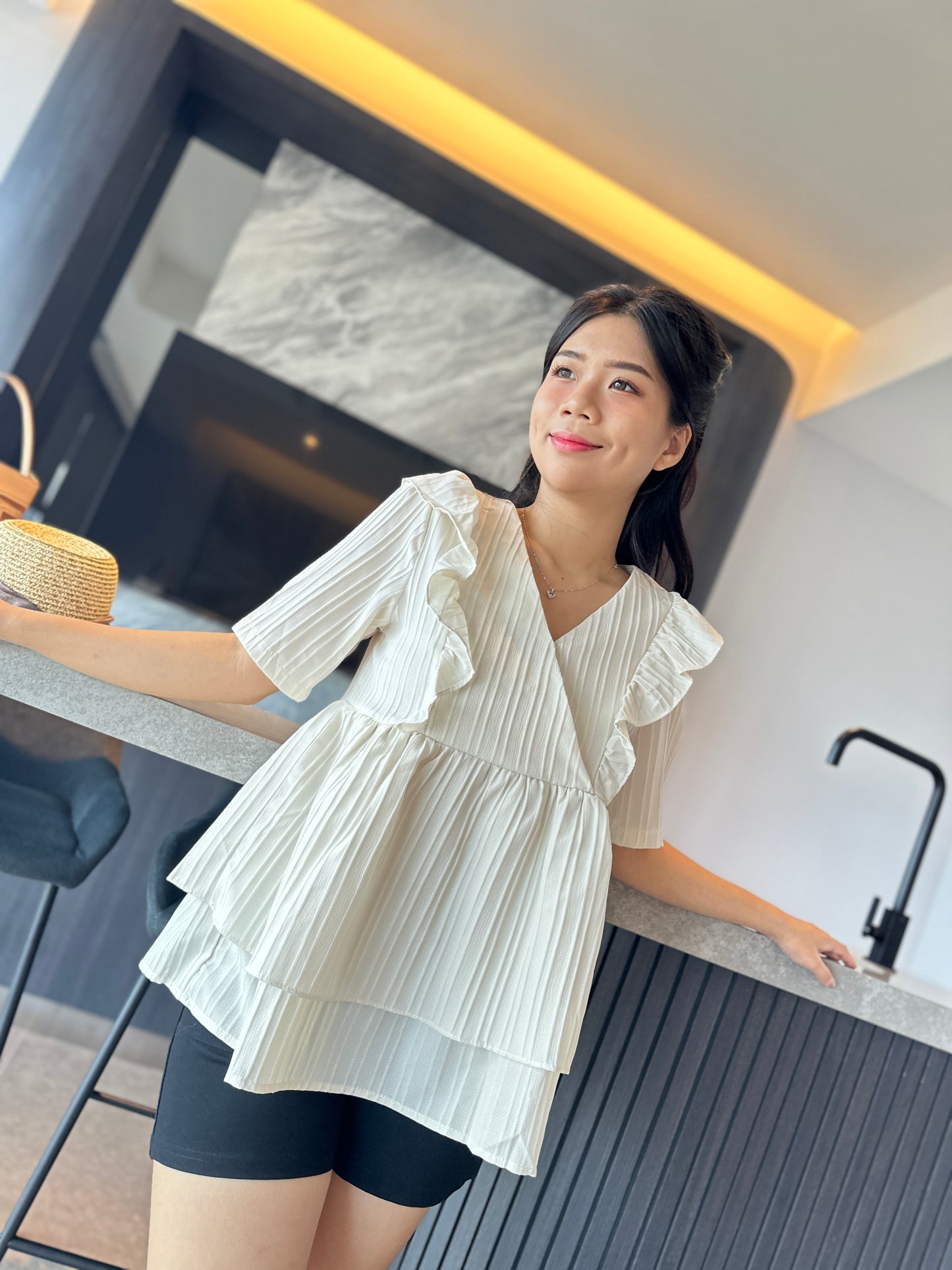 Deeah Sleeved Layer Blouse