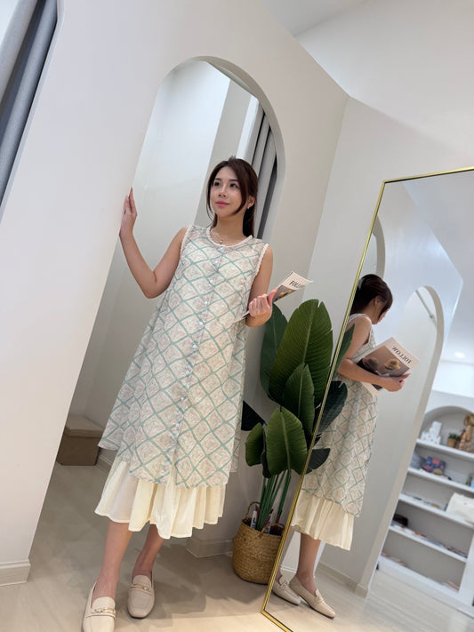 Kirana Plaid 2-Piece Dress Set