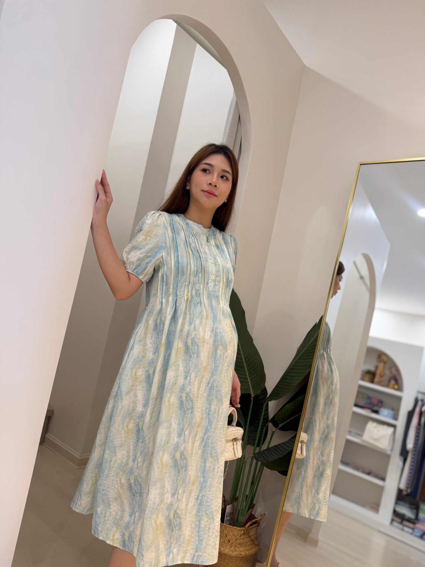 Ellis Airy Flow Chiffon Maxi Dress