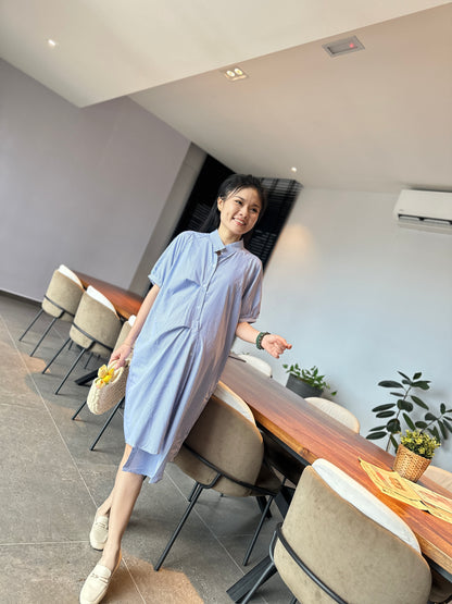 Viiah Button Down Midi Dress