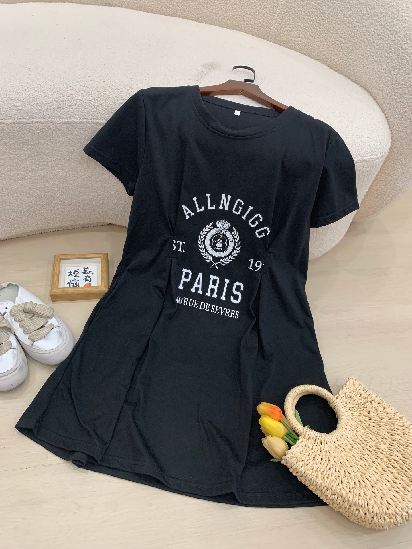 Elle Cotton Sleeved Dress