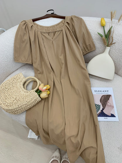 Mindee Khaki Loose Dress